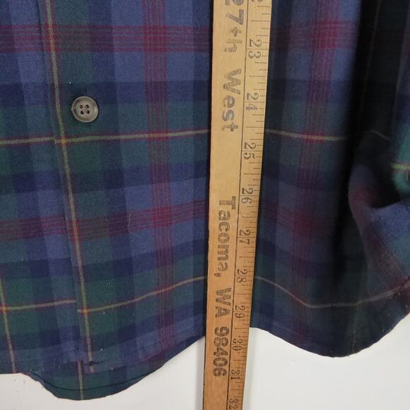 Mizzen and Main Shirt Men SZ L Trim Fit Flannel Button Down Casual MiUSA Classic - Picture 9 of 11